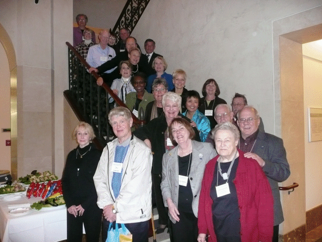 UAHF Board of Directors, UAHF Alliance Member Presidents/Designees, Foundation Volunteer Workers and Guests at SFO Museum, February 21, 2008.